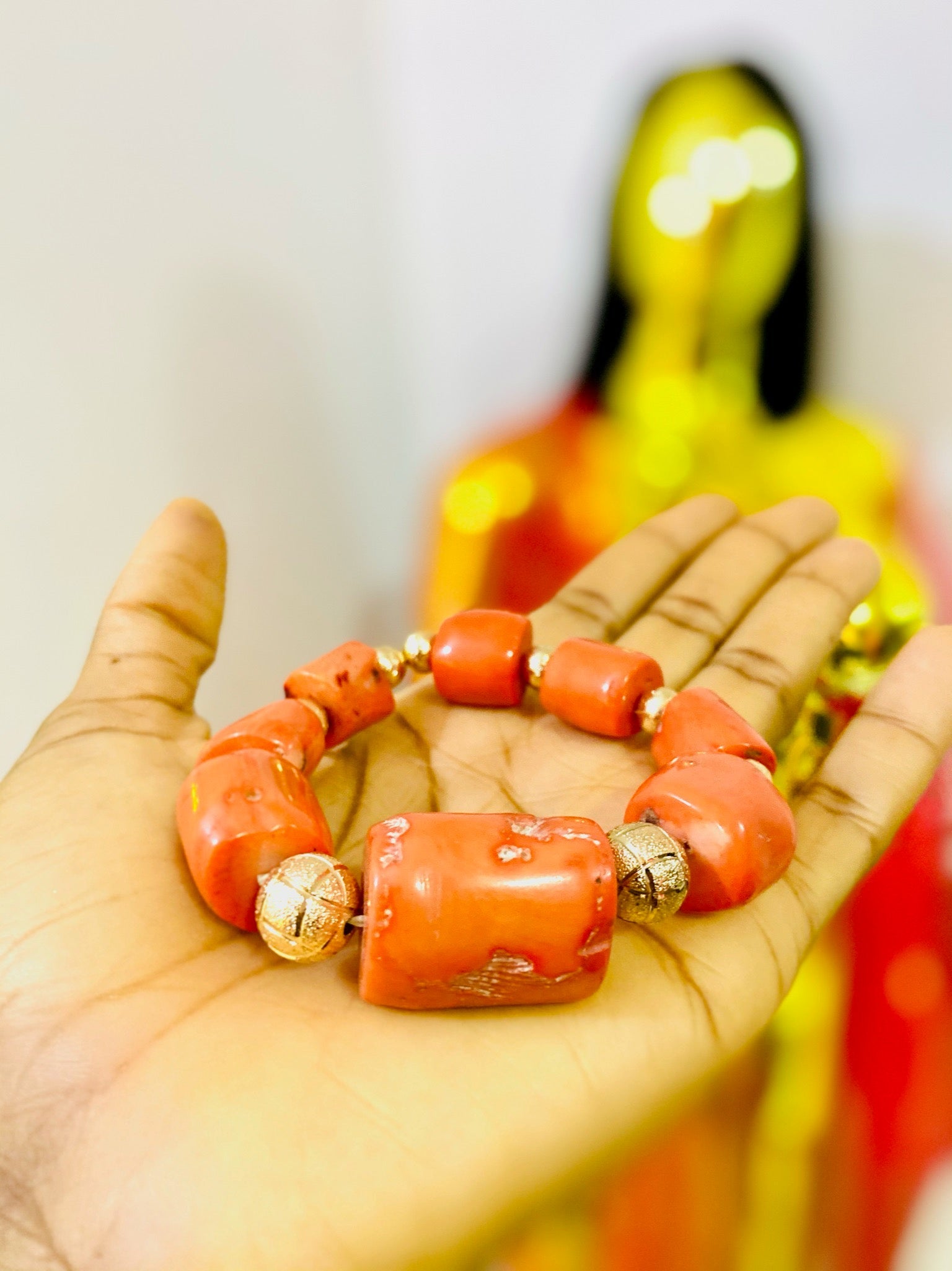 African Coral Bracelet
