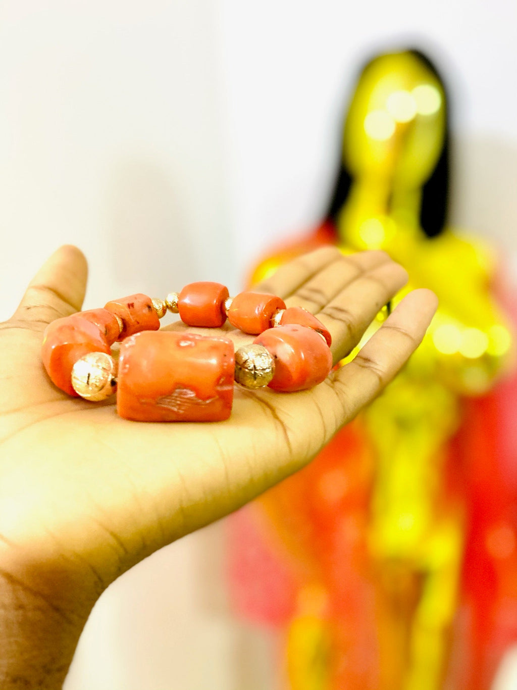 African Coral Bracelet