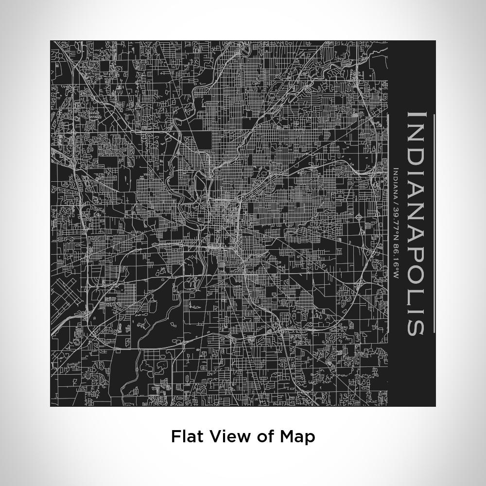 Indianapolis - Indiana Map Tumbler in Matte Black