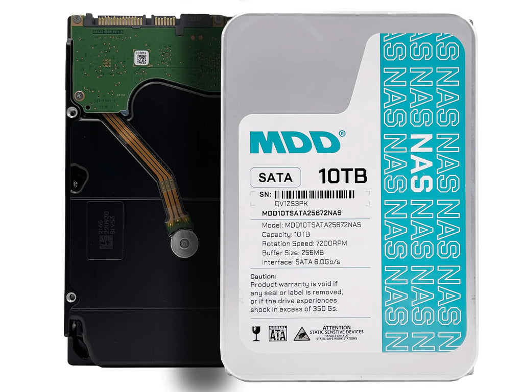 MDD MAXDIGITALDATA MDD (MDD10TSATA25672NAS) 10TB 7200RPM 256MB Cache SATA 6.0Gb/s 3.5inch Internal NAS Hard Drive (Renewed)