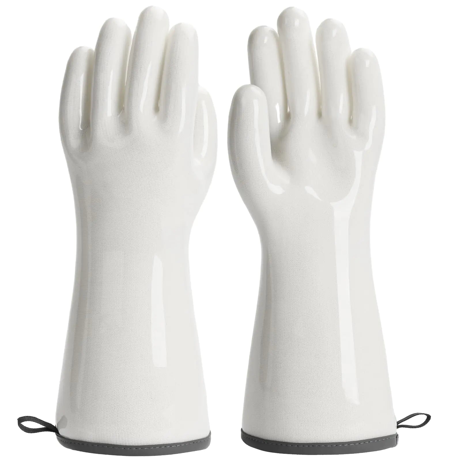 BBQ Gloves for Food Contact Grilling Gloves White Medium
