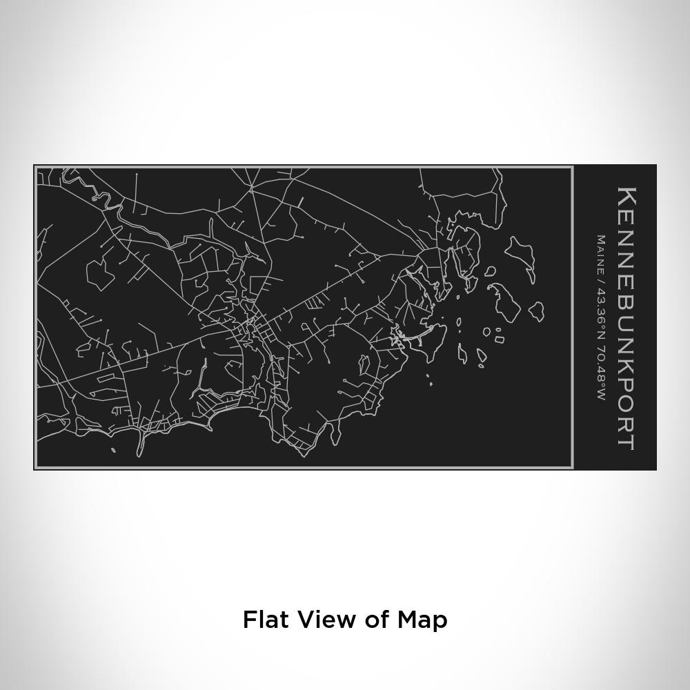Kennebunkport - Maine Map Insulated Bottle in Matte Black