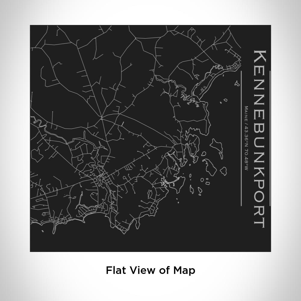 Kennebunkport - Maine Map Tumbler in Matte Black