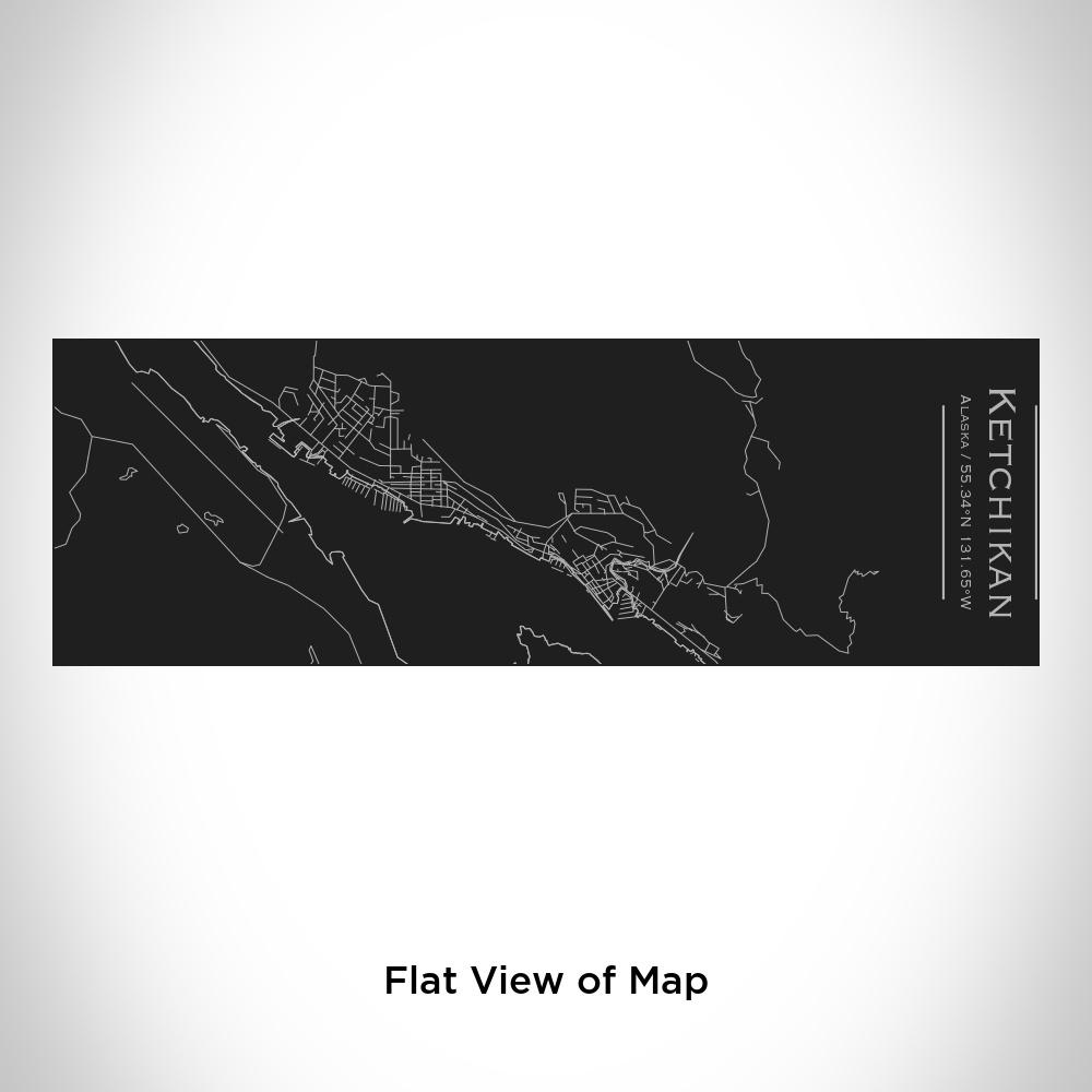 Ketchikan - Alaska Map Insulated Cup in Matte Black