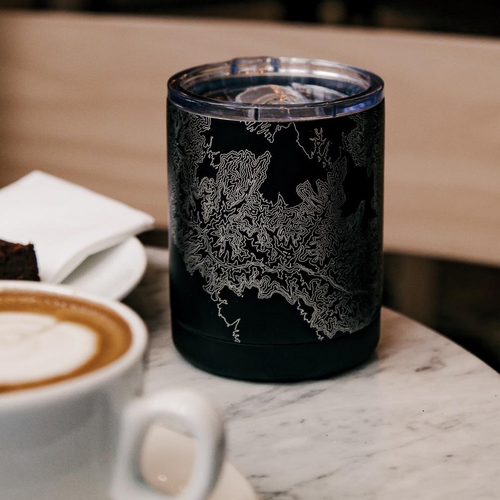 Lafayette - Indiana Map Insulated Cup in Matte Black