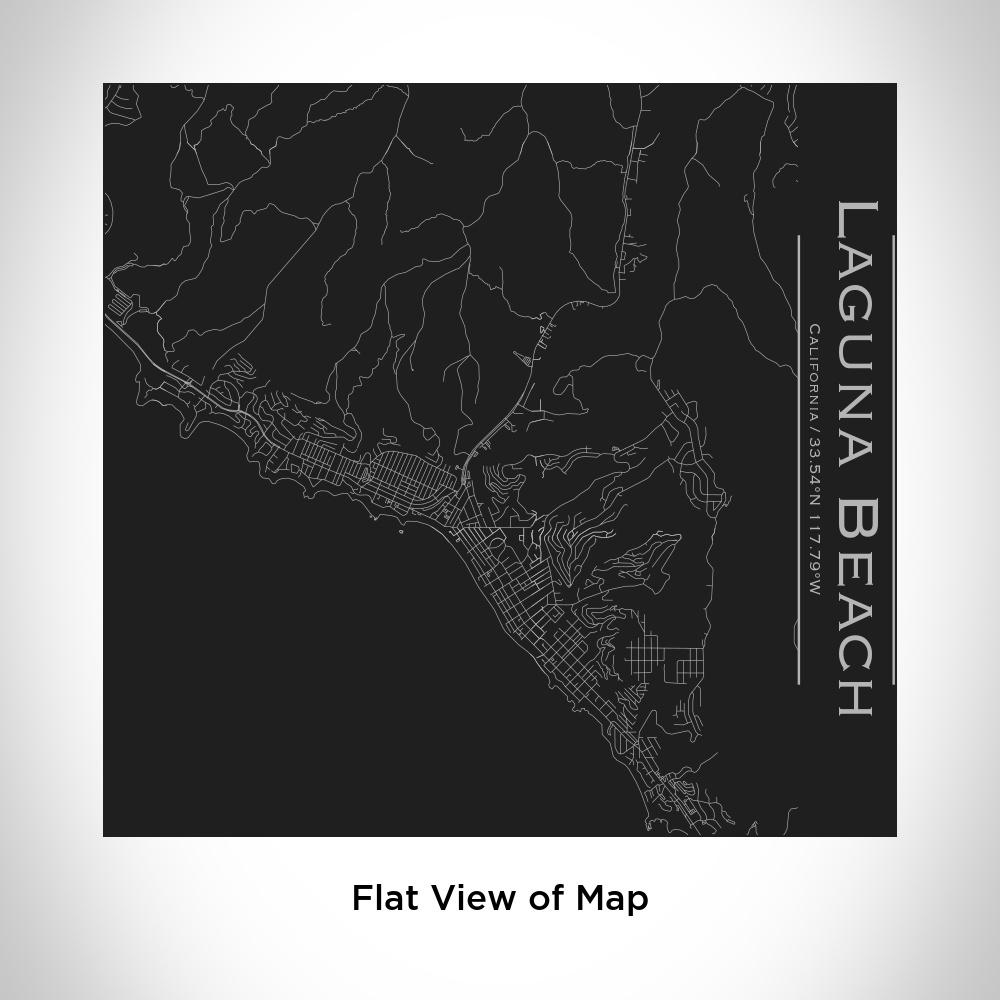 Laguna Beach - California Map Tumbler in Matte Black