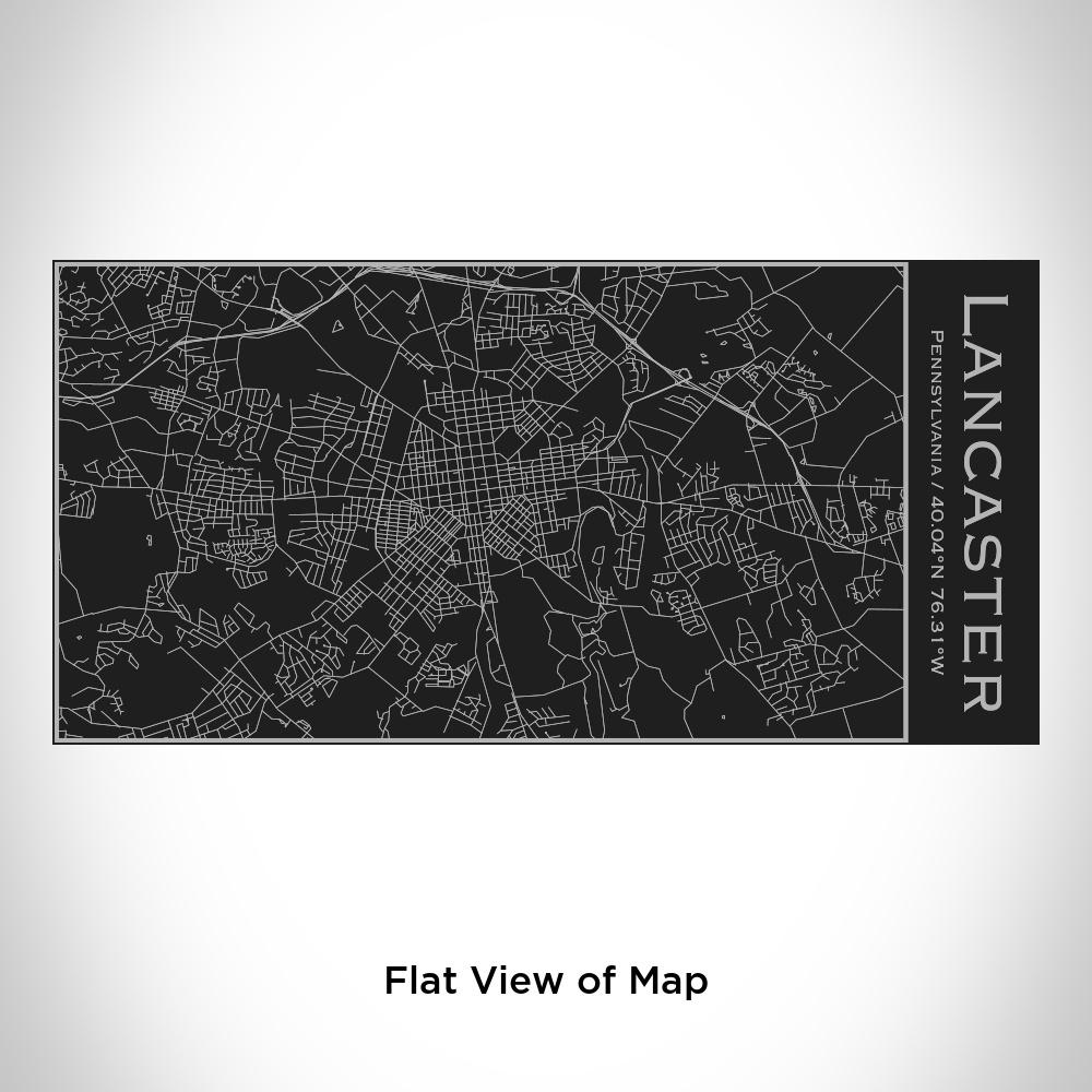 Lancaster - Pennsylvania Map Insulated Bottle in Matte Black