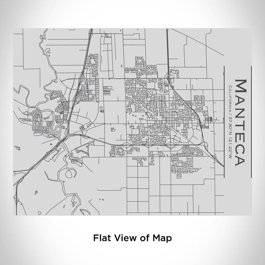 Manteca - California Map Bottle with Bamboo Top