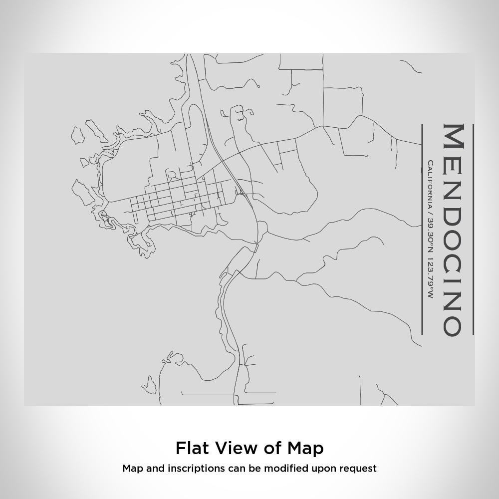 Mendocino - California Map Bottle with Bamboo Top