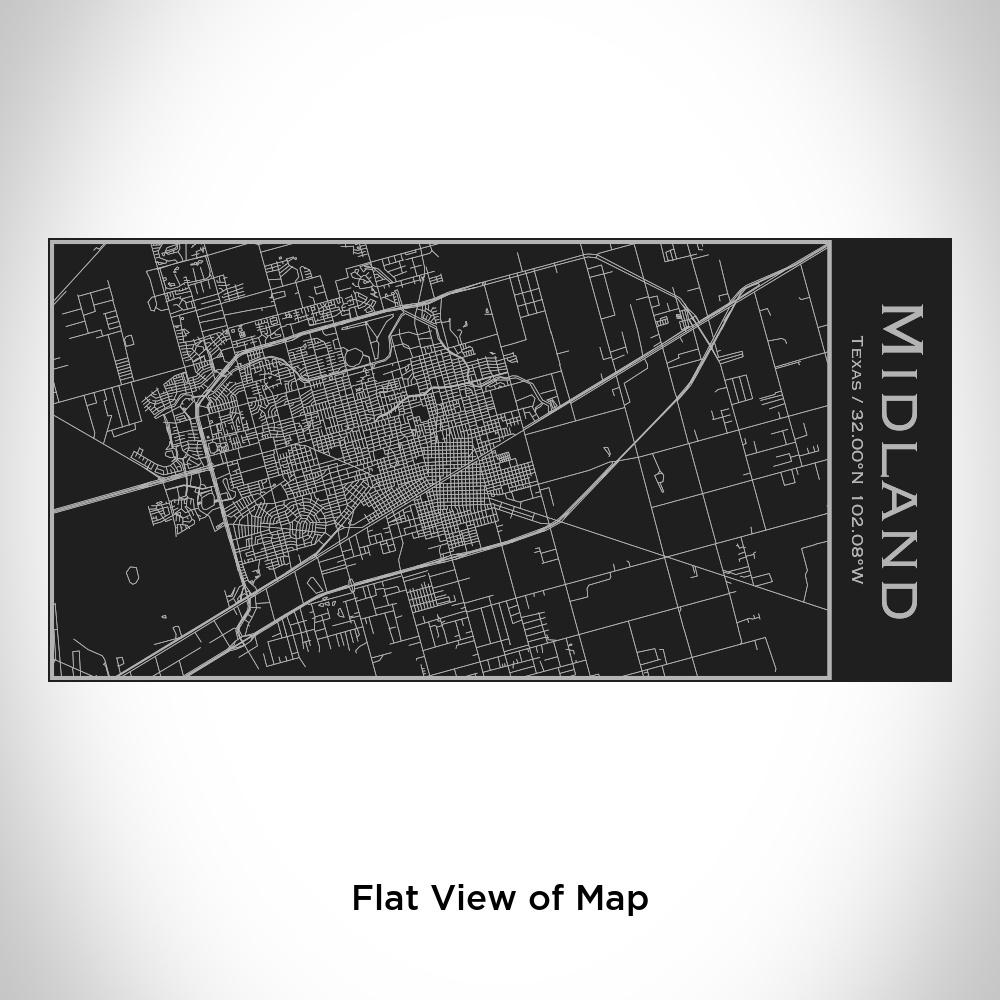Midland - Texas Map Insulated Bottle in Matte Black