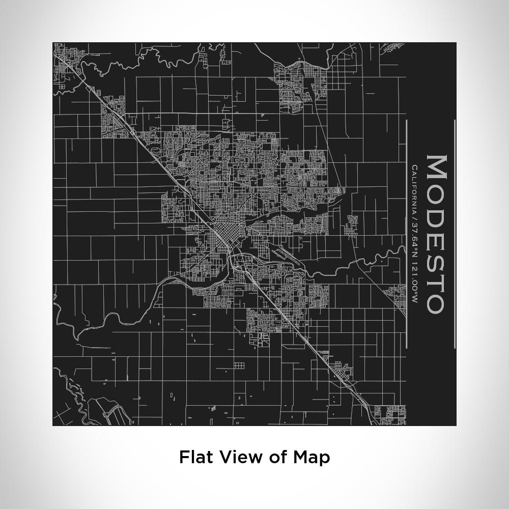 Modesto - California Map Tumbler in Matte Black
