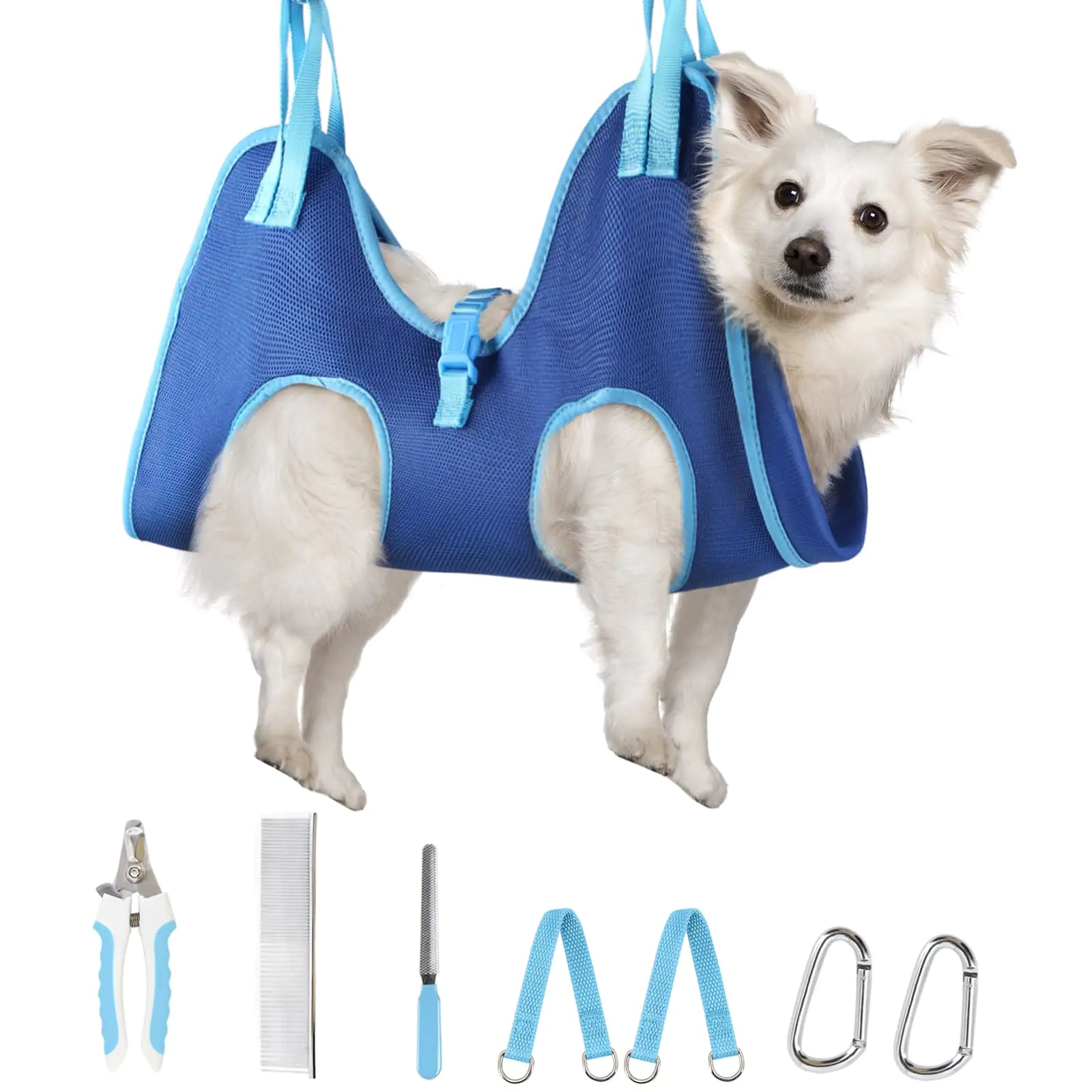 Supet Dog Grooming Hammock for Cats Dogs Helpful Dog Hammock for Nail Trim Restraint Dog Sling for Nail Clipping Cat Grooming Hammock for Dog Pet to Nail Trimming