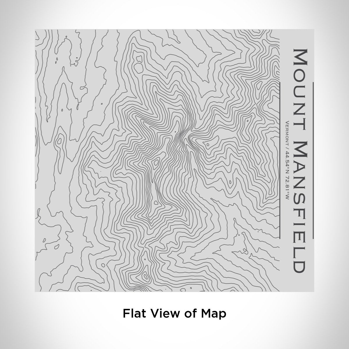 Mount Mansfield - Vermont Engraved Topographic Map Tumbler