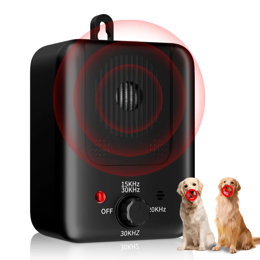Anti Barking Device 3 Modes Ultrasonic Anti Barking Device for Dogs 33Ft Rechargeable Dog Barking Deterrent Devices Indoor Outdoor Dog Barking Control Box Silencer Stop Barking Dog Device Anti Bark