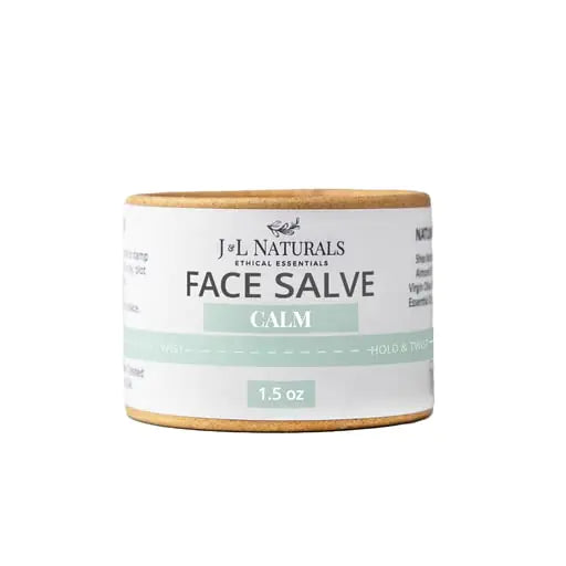 J&L Naturals Calm Face Salve Moisturizer for Sensitive Skin | Organic Ingredients 100% Natural Eco-Friendly | Cruelty Free Vegan Paraben Free (1-Pack)