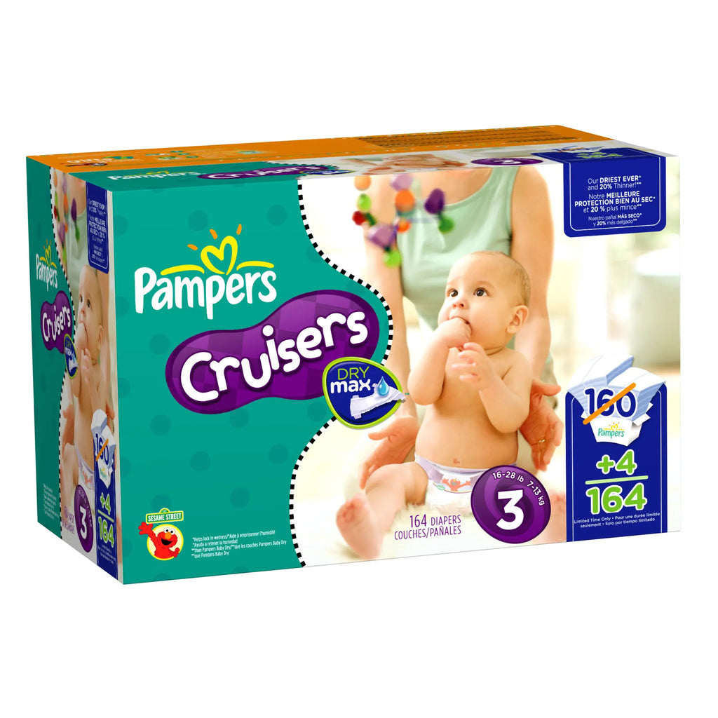 Pampers Cruisers Size 3 164 Count