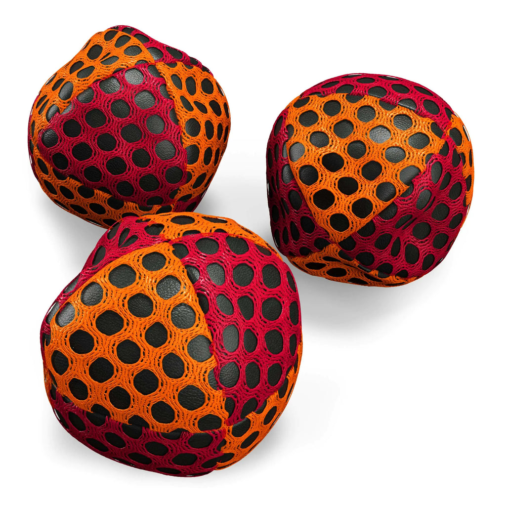 speevers Hacky Sacks for Adults and Kids Footbag Hacky Sack Balls Kick Sack Bags Professional Durable 5 Colors Available Hackey Sack Bags (Orange Red)