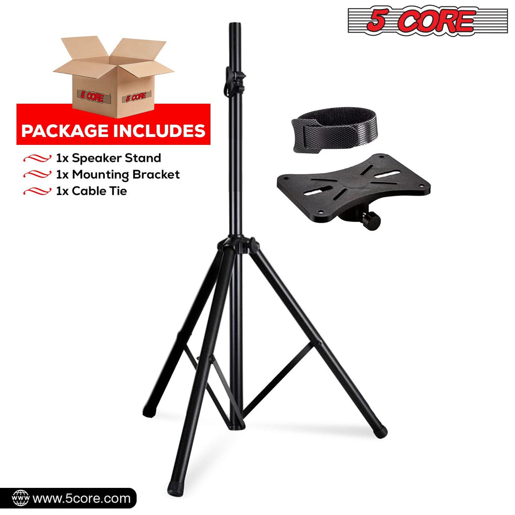 5 Core Speaker Stand Height Adjustable PA DJ Tripod Studio Monitor