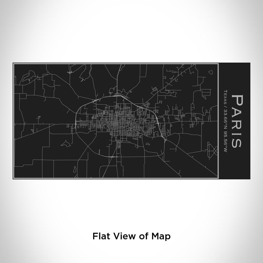 Paris - Texas Map Insulated Bottle in Matte Black