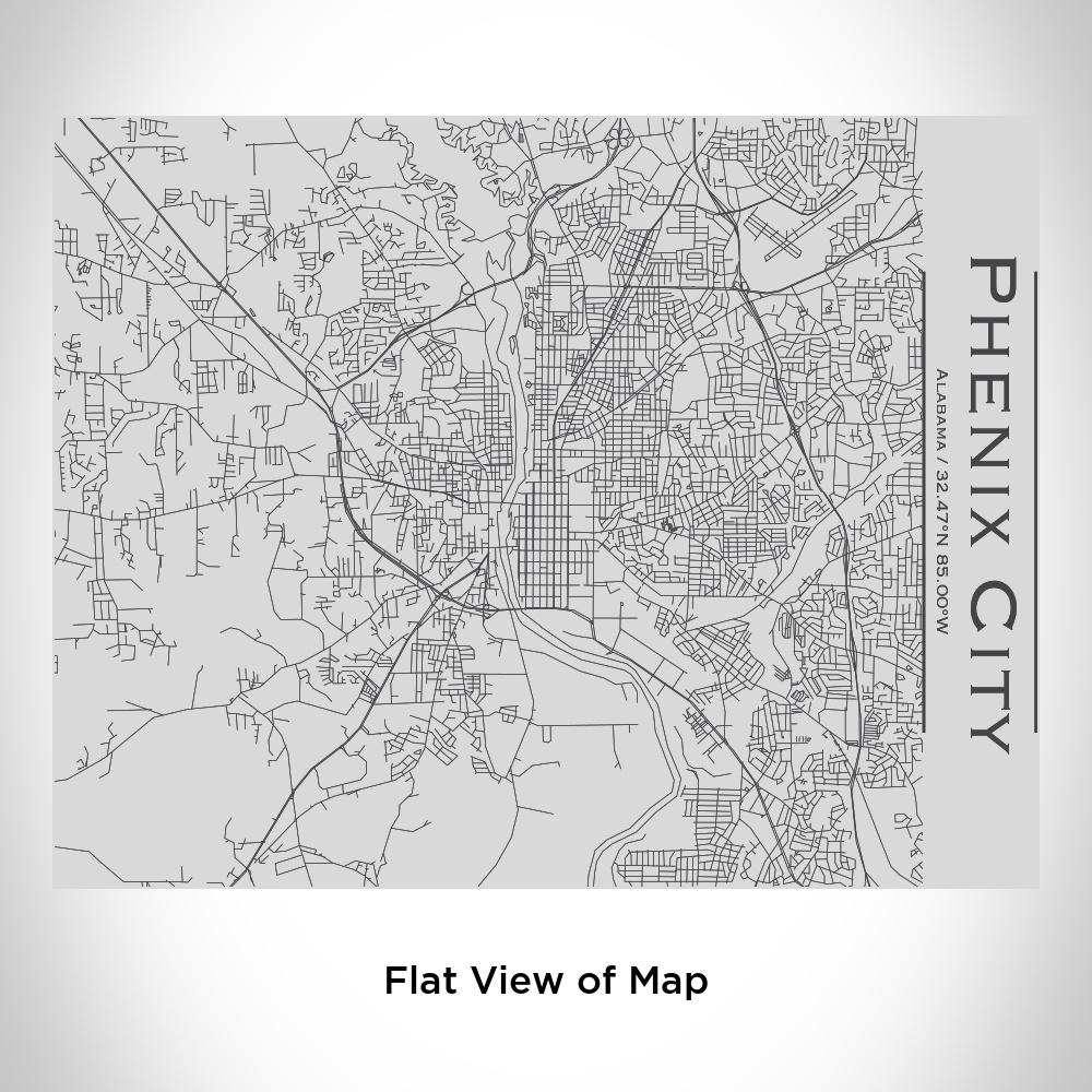 Phenix City - Alabama Map Bottle with Bamboo Top