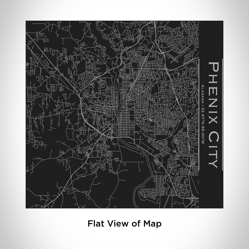 Phenix City - Alabama Map Tumbler in Matte Black