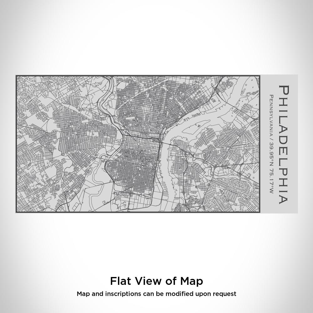 Philadelphia - Pennsylvania Map Insulated Bottle