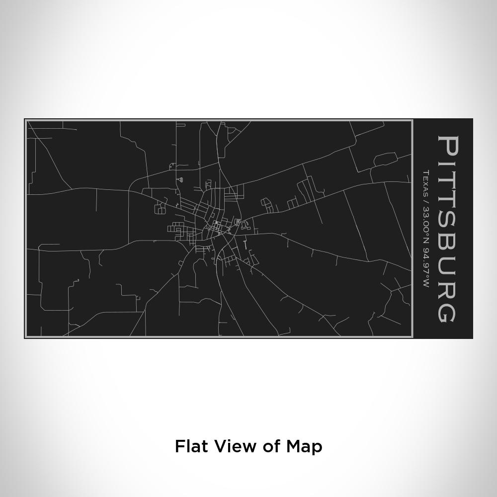 Pittsburg - Texas Map Insulated Bottle in Matte Black