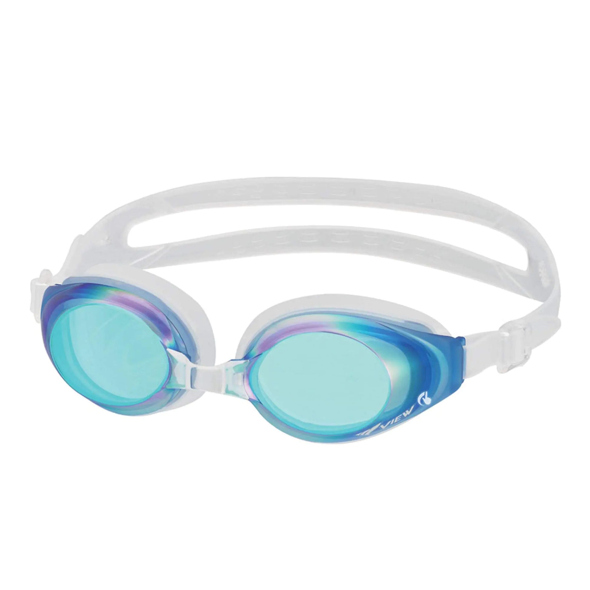 VIEW Swimming Gear V-630ASA SWIPE Fitness Swim Goggles Blue/Emerald Mirrored Lens