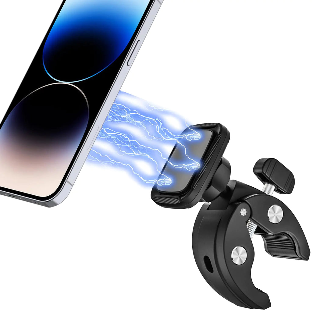 woleyi Magnetic Spin Bike Phone Holder Phone Mount for Exercise Bike Stationary Bicycle Treadmill Stroller Elliptical Microphone Stand for Magsafe iphone 16 15 14 13 12 11 Pro Max All Smartphone