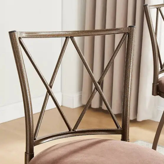 2 Piece Bar Stools, Bar Chairs, Brown Bar Stools,Country Style Industrial,Easy To Assemble, With Footrest For Indoor Bar Dining Kitchen