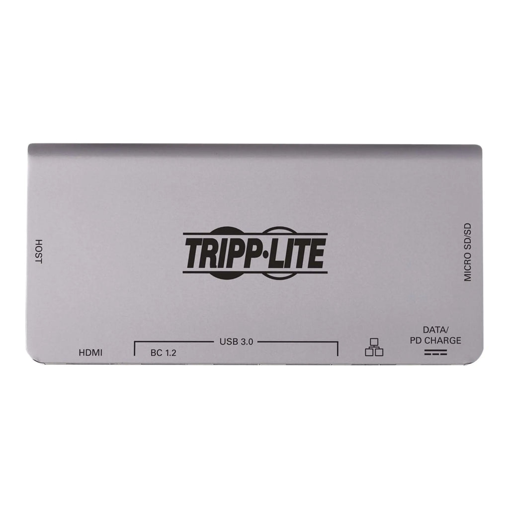 Tripp Lite USB C Docking Station USB Hub 4K HDMI GbE SD Card Reader Pd Charging (U442-DOCK5D-Gy)