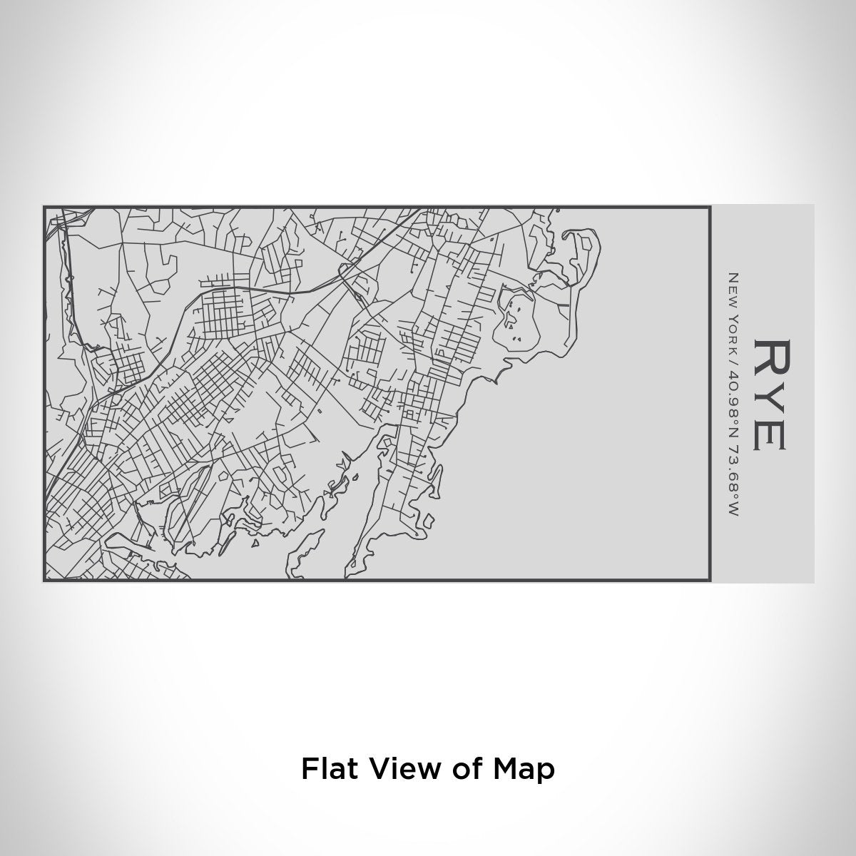 Rye - New York Map Insulated Bottle
