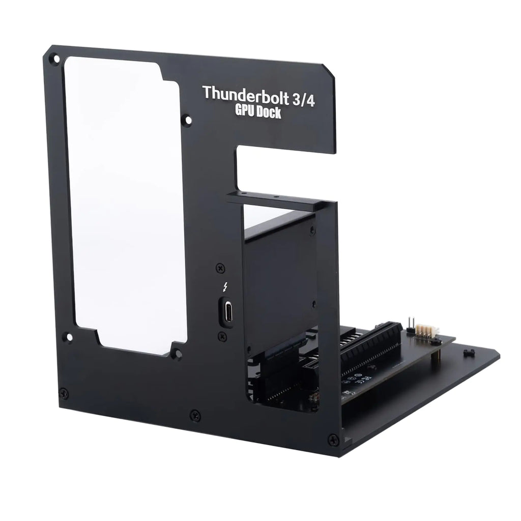 YLIDXY Aluminum External GPU Enclosure Compatible with Thunderbolt 3/4 USB4 Mini eGPU Dock Station Compatible with NVIDIA/AMD PCIeLaptop Graphics Card Extension Bracket ATX Power Supply