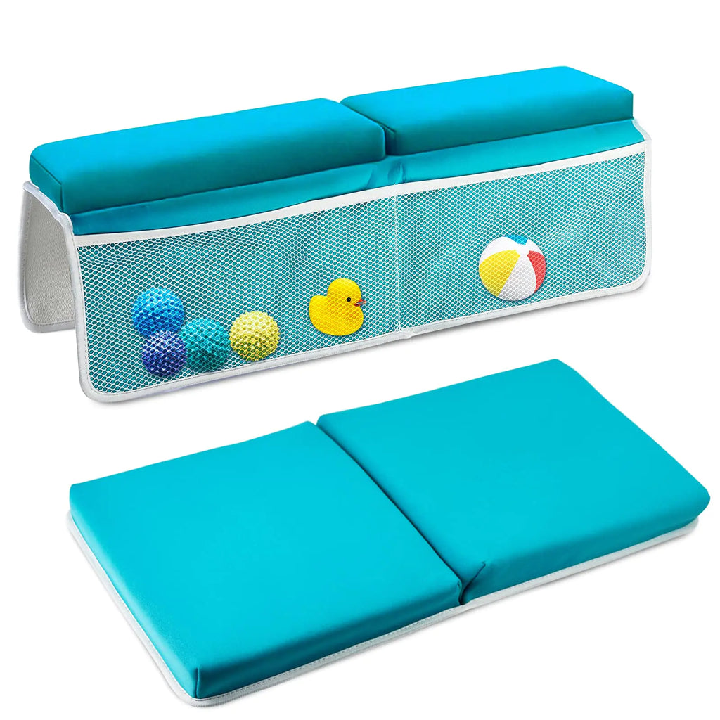 JOY ANAN Baby Bath Kneeler and Elbow Rest Pad Set Bathtub Kneeling Pad Baby Accessories for Bath Relieve Your Knees and Elbows