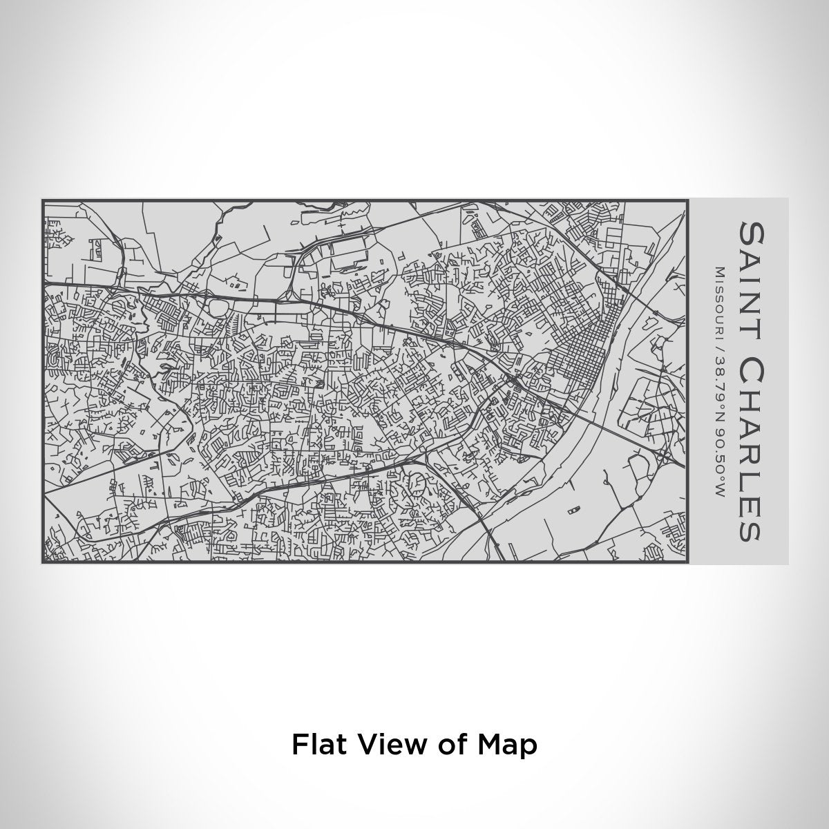 Saint Charles - Missouri Map Insulated Bottle