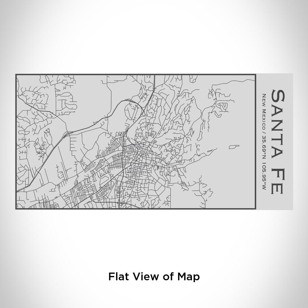 Santa Fe - New Mexico Map Insulated Bottle