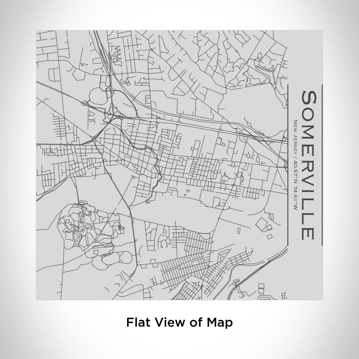 Somerville - New Jersey Engraved Map Tumbler