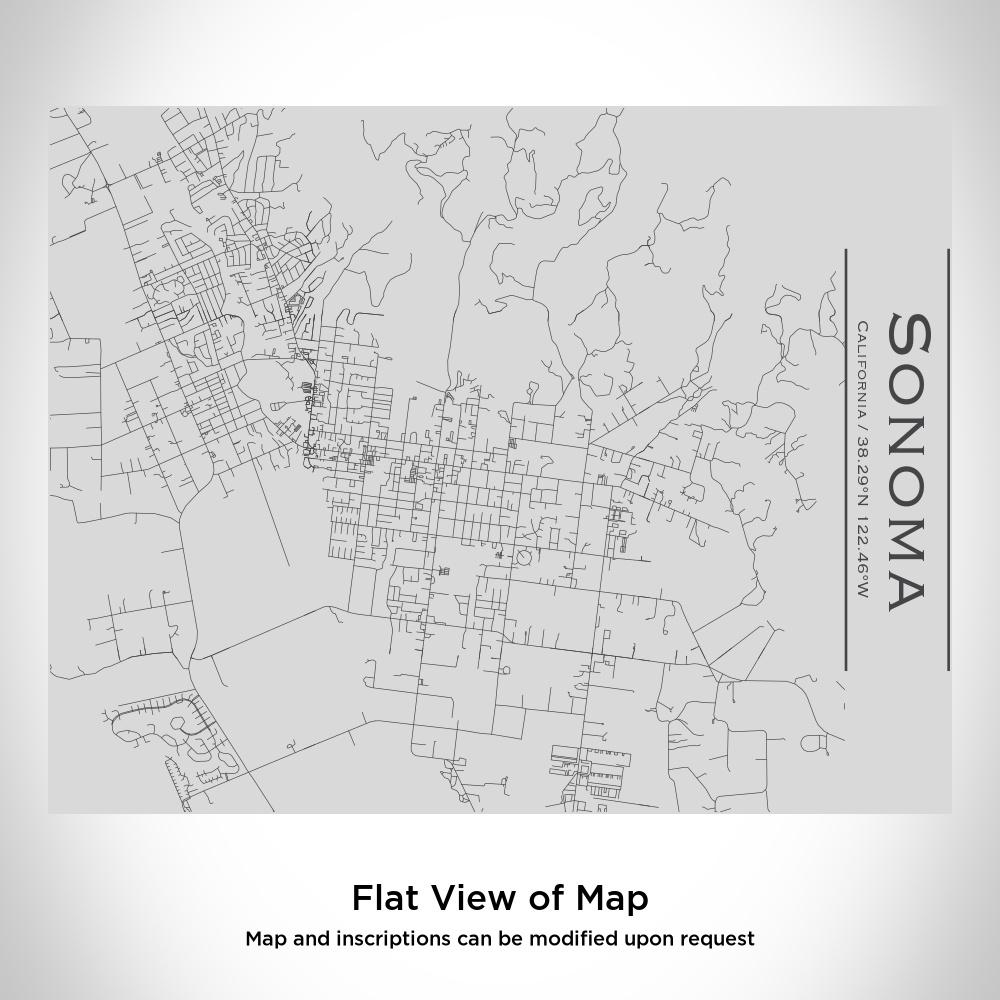 Sonoma - California Map Bottle with Bamboo Top