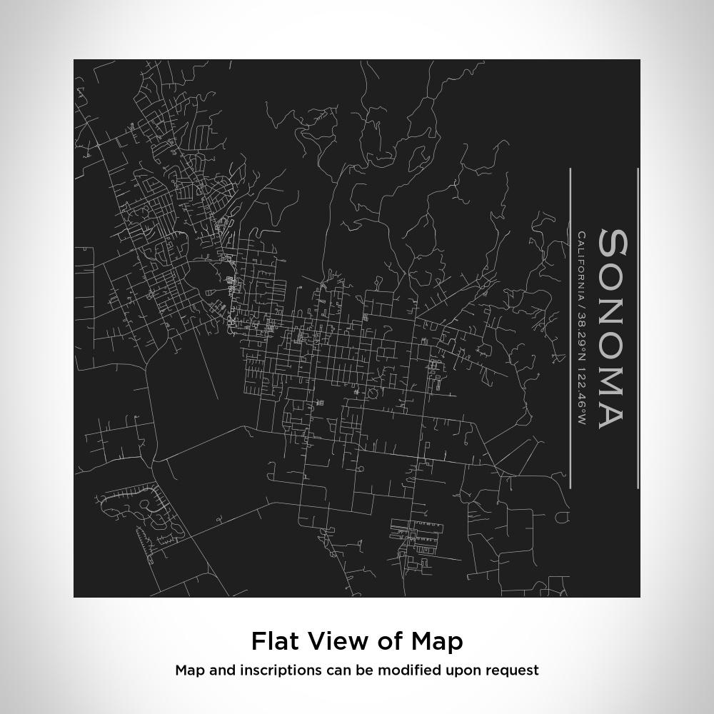 Sonoma - California Map Tumbler in Matte Black