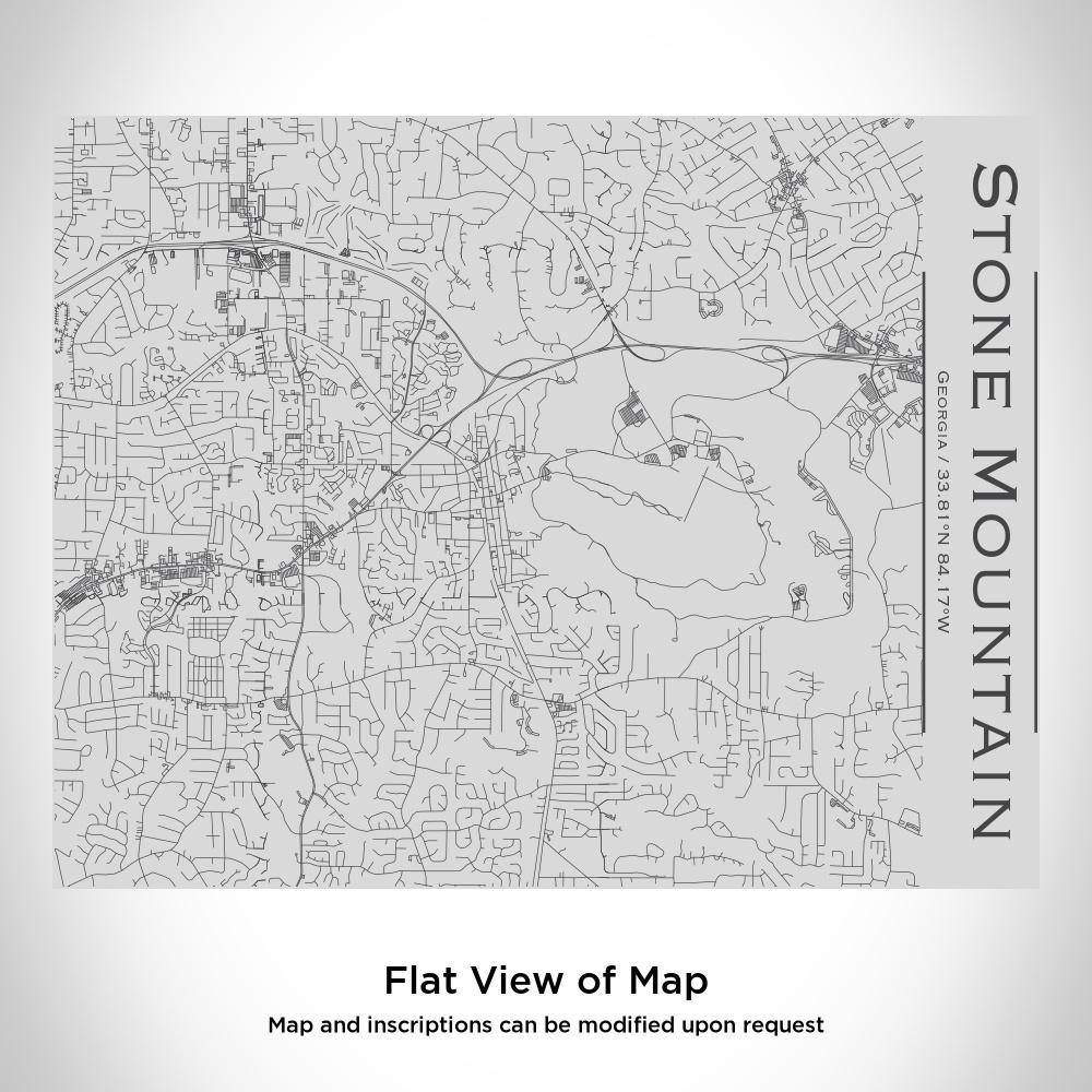 Stone Mountain - Georgia Map Bottle with Bamboo Top