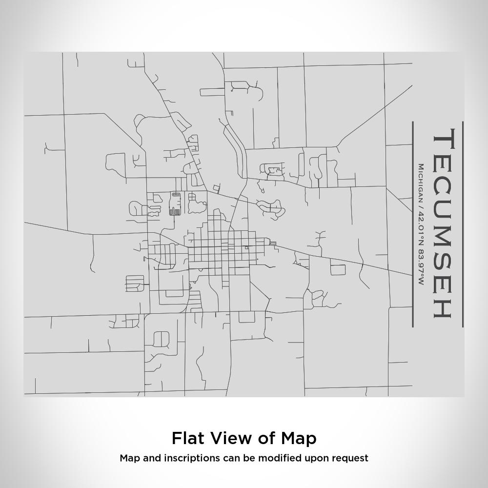 Tecumseh - Michigan Map Bottle with Bamboo Top