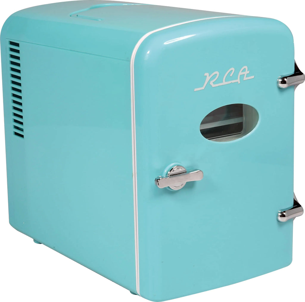 RCA Compact refrigerators Multi Colors Office Product small meal cool Beverage Drinks (Blue)