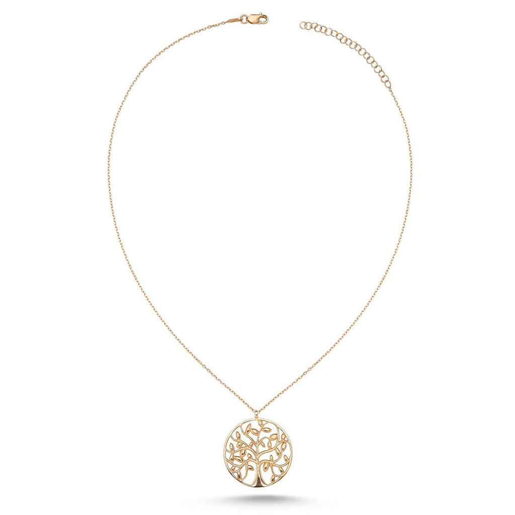 Dainty Tree of Life Necklace Pendant in Silver