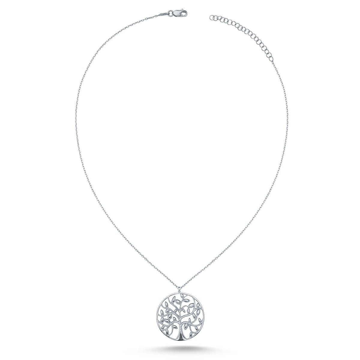 Dainty Tree of Life Necklace Pendant in Silver