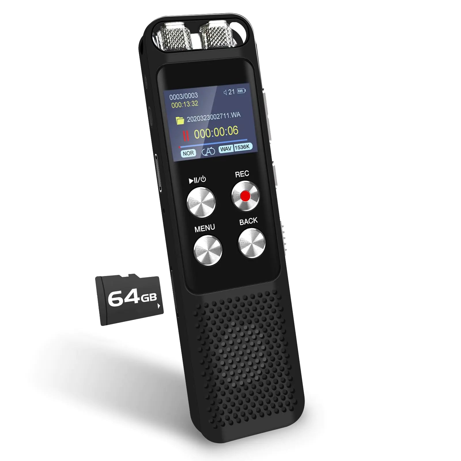 72GB Digital Digital Voice Recorder: Voice Activated Recorders with Playback Audio Recording Device for Lectures Meetings Dictaphone Sound Portable Tape Recorder with Password | USB