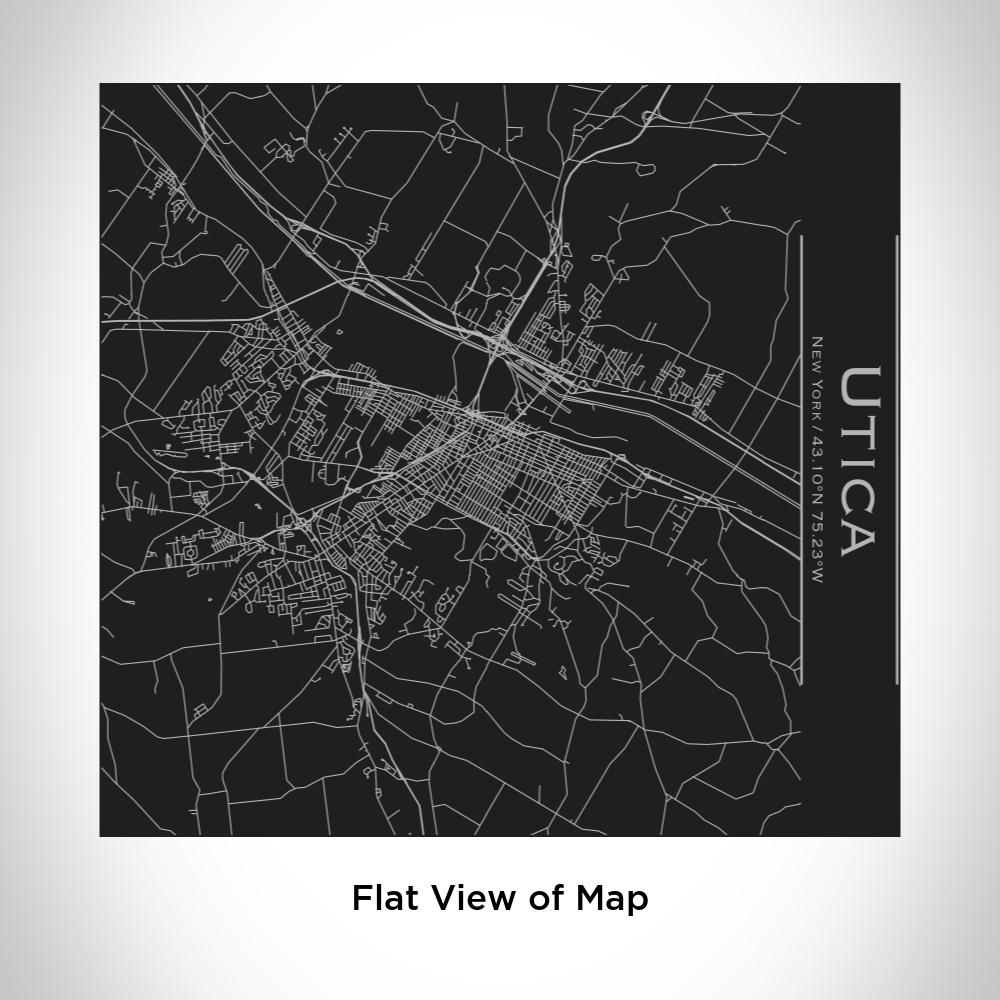 Utica - New York Map Tumbler in Matte Black