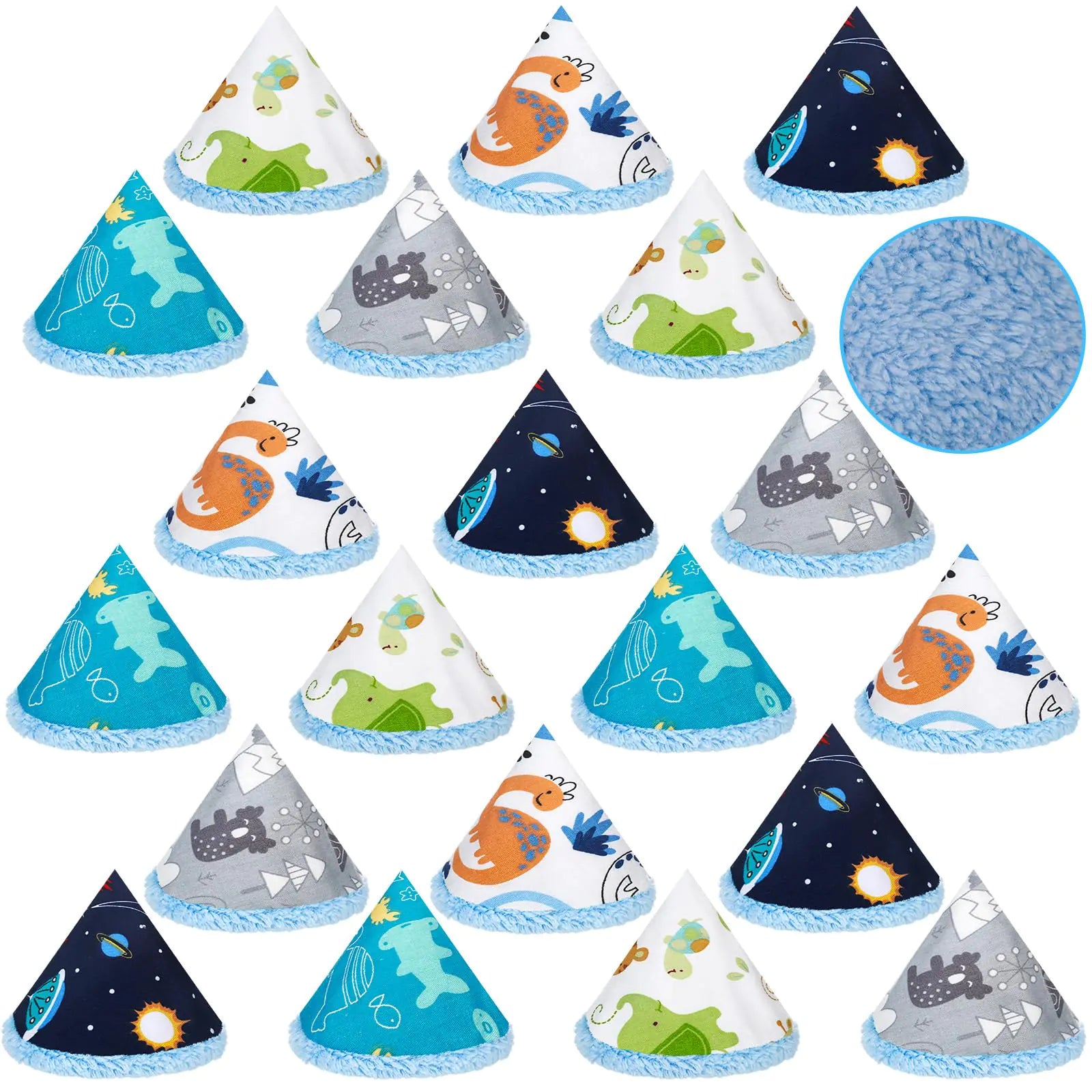 ShinyMatch 20 Pcs Velvet Pee Cover for Baby Boy Pee Shield Diaper Changing Accessory Reusable Pee Cap Strong Water Absorption Pee Covers for Boys Newborn Gift