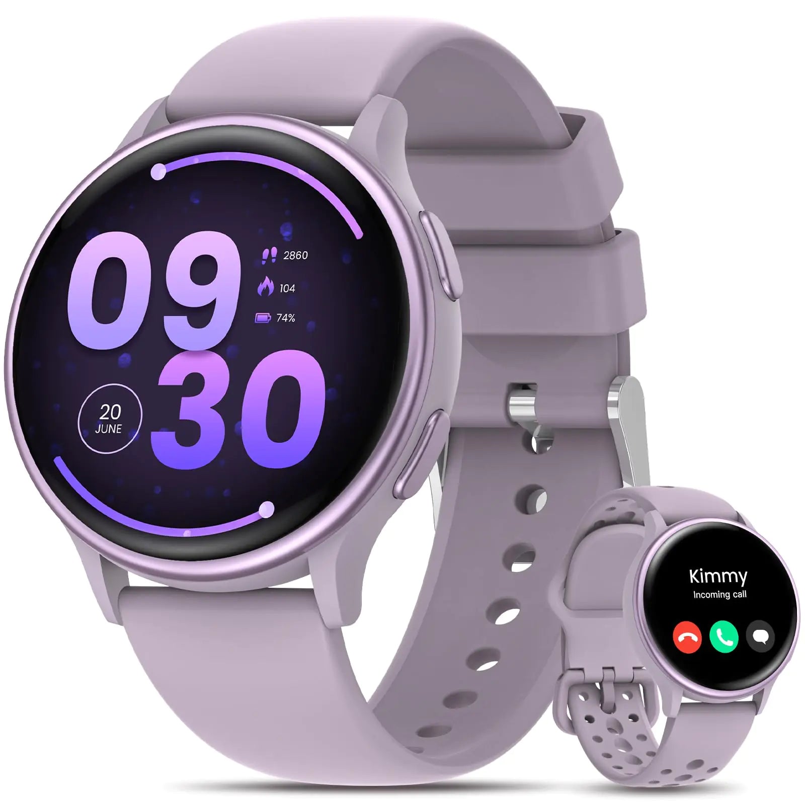 Smart Watches for Women [Gifts for Women/Calls/Answer] 1.27" Smart Watches for Android Phones＆ iPhone Compatible 24/7 Fitness Watches for Women with Heart Rate/Sleep Monitor/Steps Monitor/Pedometer