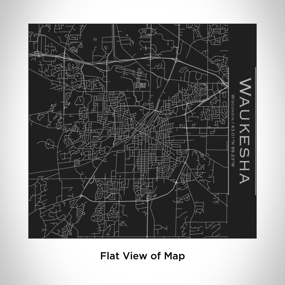 Waukesha - Wisconsin Map Tumbler in Matte Black