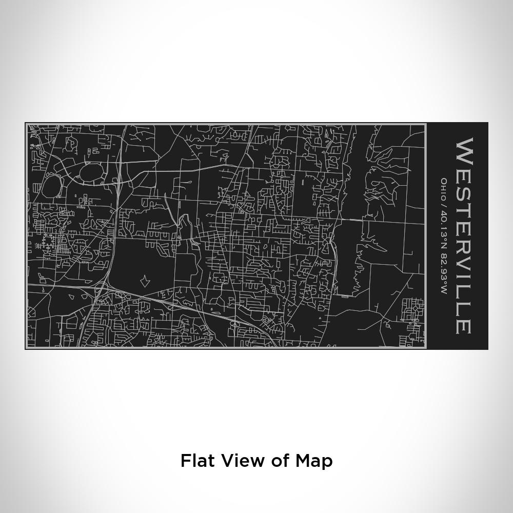 Westerville - Ohio Map Insulated Bottle in Matte Black